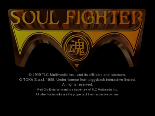 Soul Fighter title screen for Sega Dreamcast